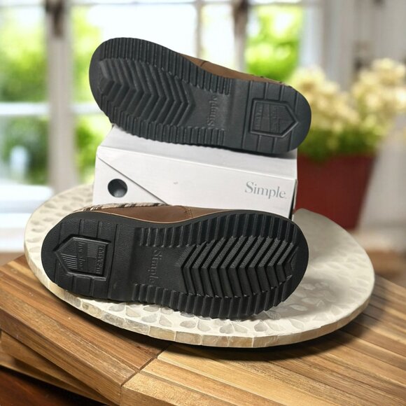 Simple $149 Leather Clog Mules Women’s 6 Brown Platform Slip-On Boho Comfortcore - Picture 13 of 14